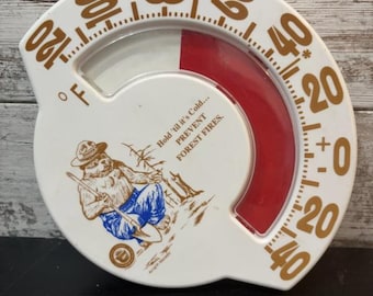 Smokey Bear Outdoor Thermometer