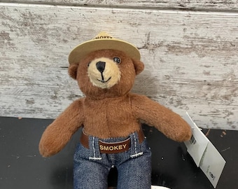 Vintage 1960s Ideal Toys Smokey the Bear Ranger Plush Doll 13 Inch