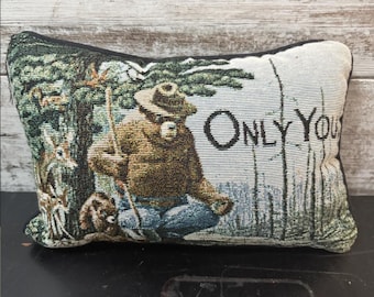 Only You Smokey Bear Tapestry Pillow