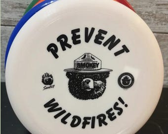 Smokey Bear White Frisbee