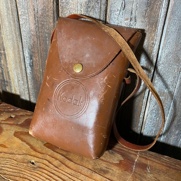 Vintage Leather Kodak Camera case