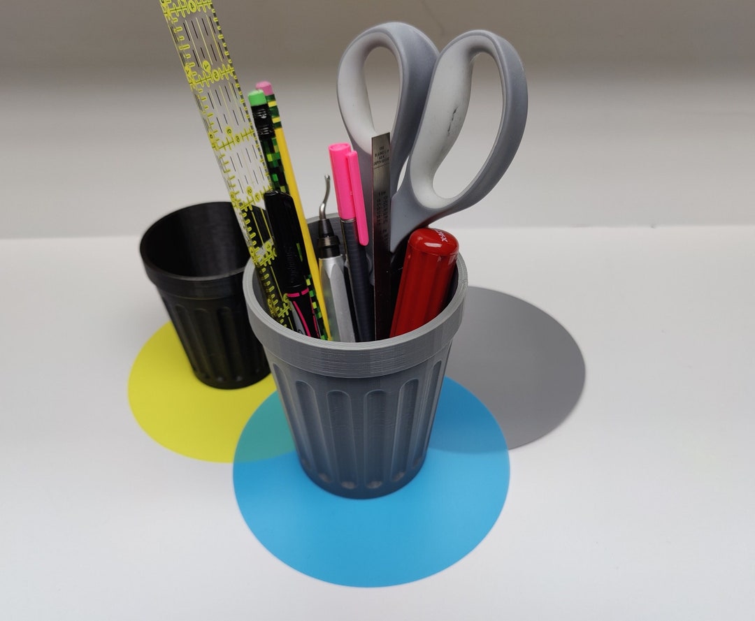 Cup Pen Holder Trash Pencil Organizer Garbage Pencil Holder Funny Gift ...