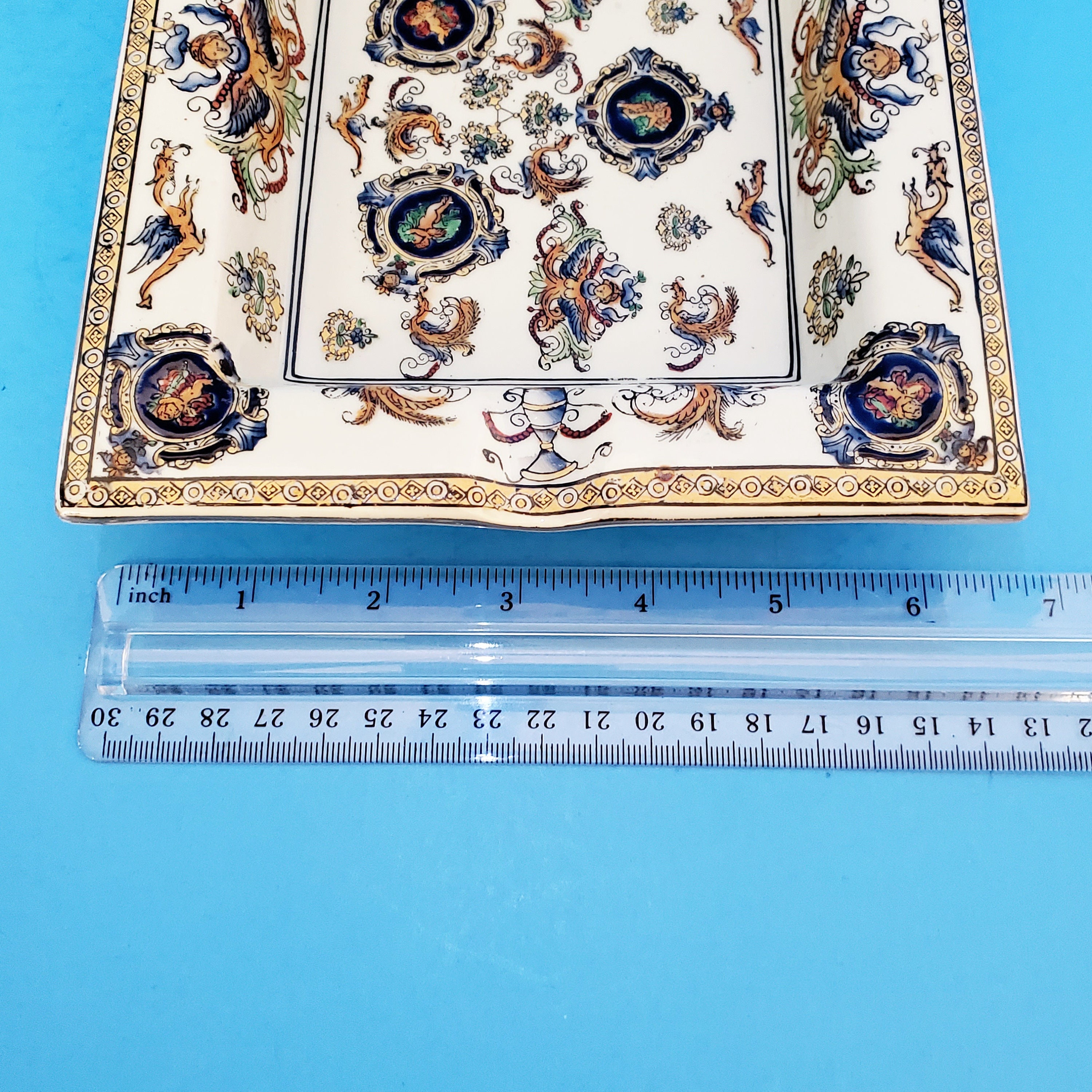 Vtg 1897 United Wilson Renaissance Porcelain Ashtray People Etsy