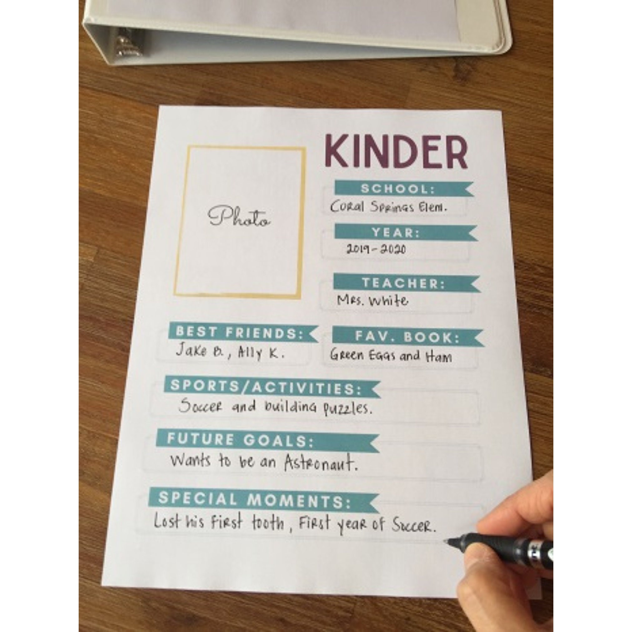 Printable School Memory Binder School Keepsake Printables - Etsy
