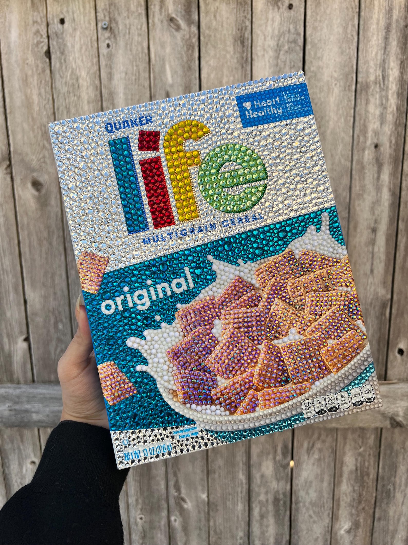 Bedazzled Cereal Box of Your Choice 13oz Home Decor - Front Only - Wall ...