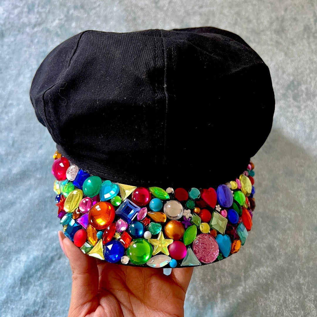 Bedazzled Colorful Newsies Dance Hat - Selena Quintanilla Inspired