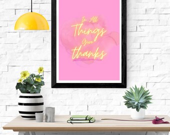 Home Living Decor, Art mural, Affiche colorée, Art mural rose