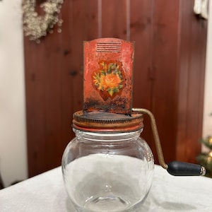 Vintage Hazel Atlas Red Nut Grinder