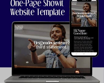 Speaker Website Template Etsy Speaker Website Template Etsy