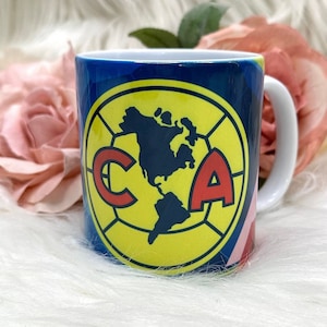 Club America, taza de club America, America, las Aguilas, liga mexicana de fútbol, regalos de club america, taza de 110z