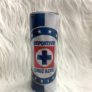 Cruz Azul, Vaso de Cruz Azul, Cruz Azul tumbler, Futbol Mexicano, liga Mexicana, Cruz azul de corazón, cruz azul vaso, vaso personalizado