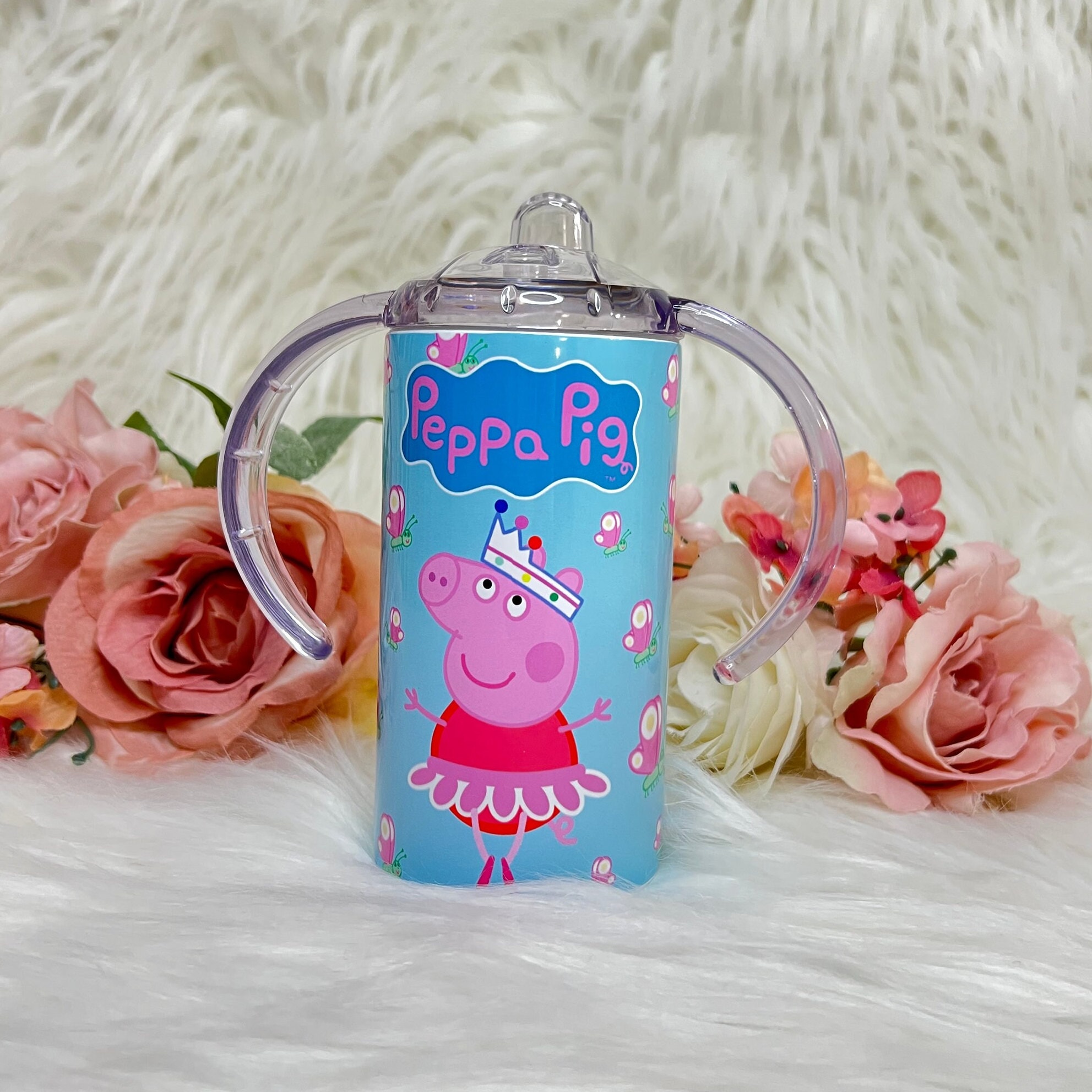 12oz Sippy Kid Cup, Peppa Pig Kid Cup, Vaso De Pepa Pig, Peppa Pig