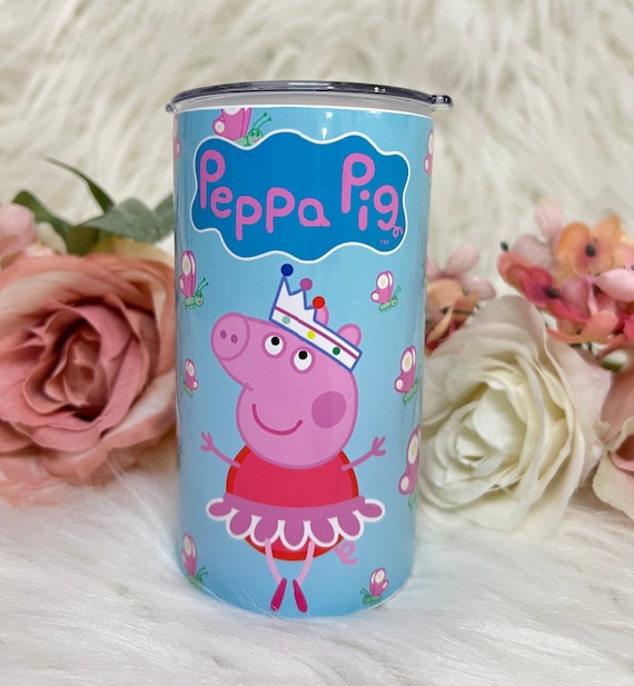 12oz Sippy Kid Cup, Peppa Pig kid cup, vaso de pepa pig, Peppa Pig