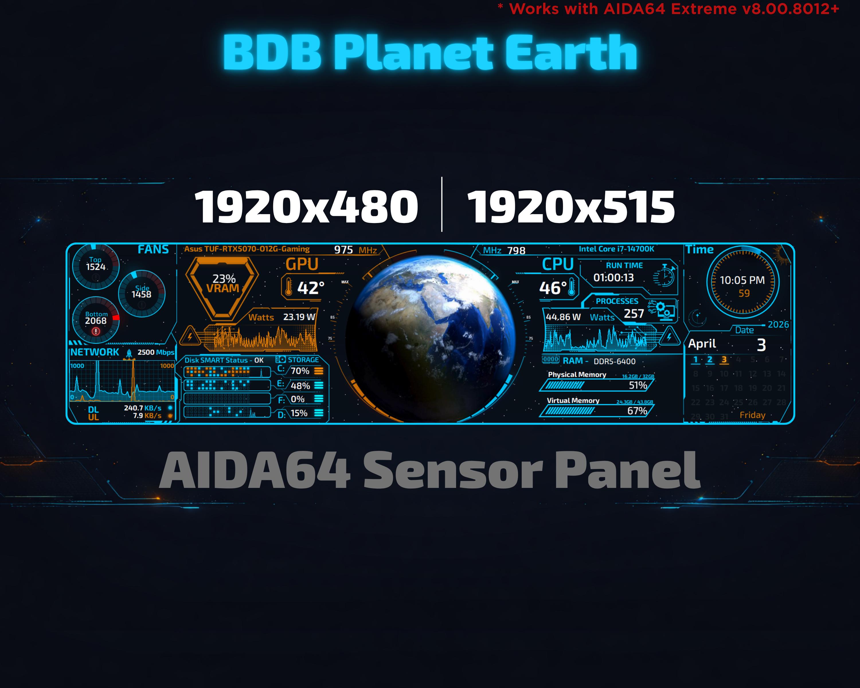 Aida64 1280x400 - Etsy