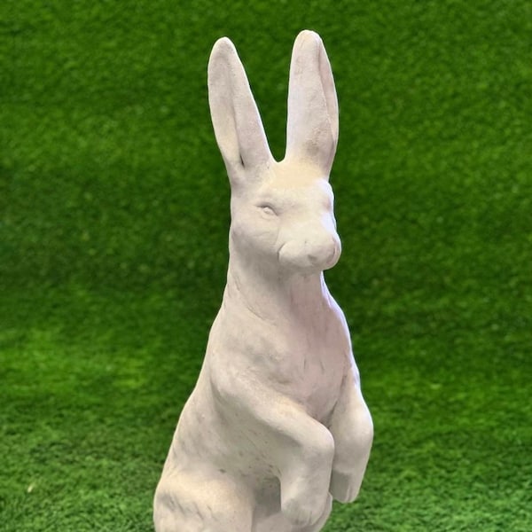 Rabbit Garden Statue Etsy