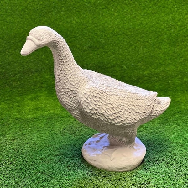 Concrete Goose Statue Etsy