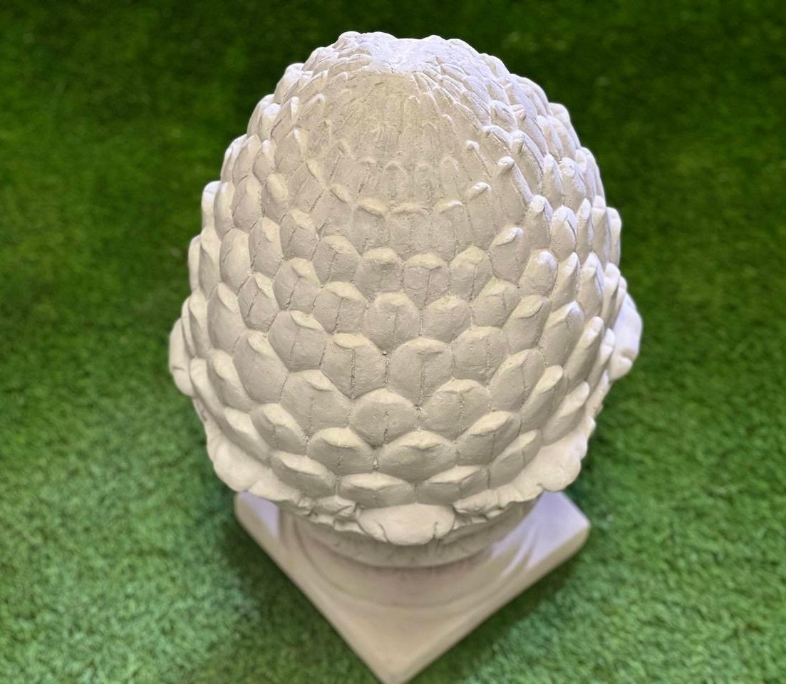 Concrete Finial Artichoke Statue Detailed Artichoke Figurine Etsy