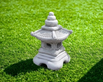 Large Pagoda Garden Statue Massive Asian Lantern Figure Concrete