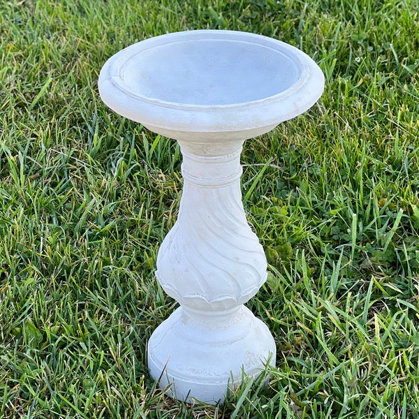 Concrete Bird Bath Etsy