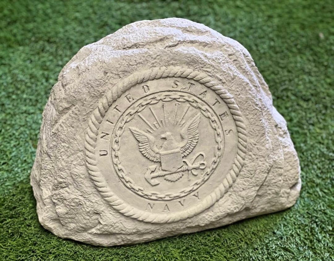 United Statues Navy Statue Concrete United Statues Navy Memorial Rock Outdoor Garden or Backyard