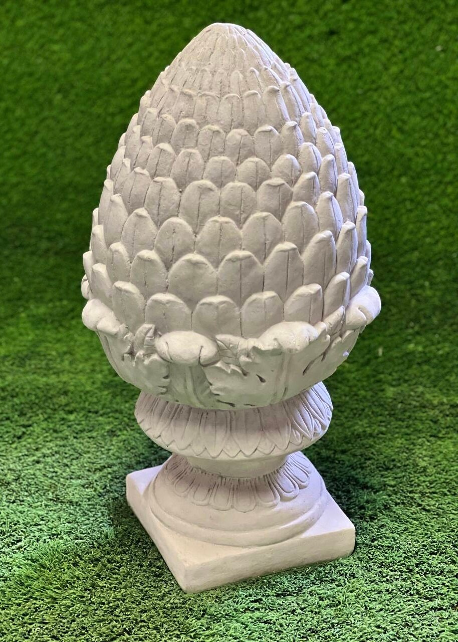 Concrete Finial Artichoke Statue Detailed Artichoke Figurine Etsy