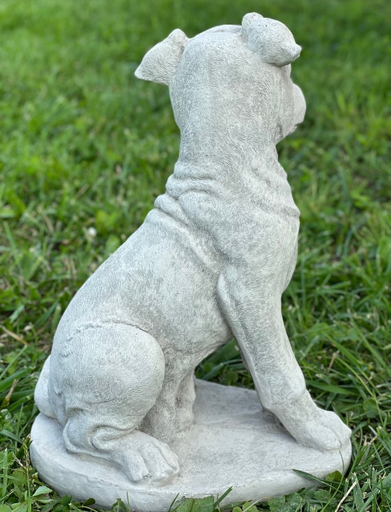 Statue de jack russell terrier en béton assis Figurine de chiot Mémorial de  chien réaliste Décoration extérieure pour jardin ou patio -  France