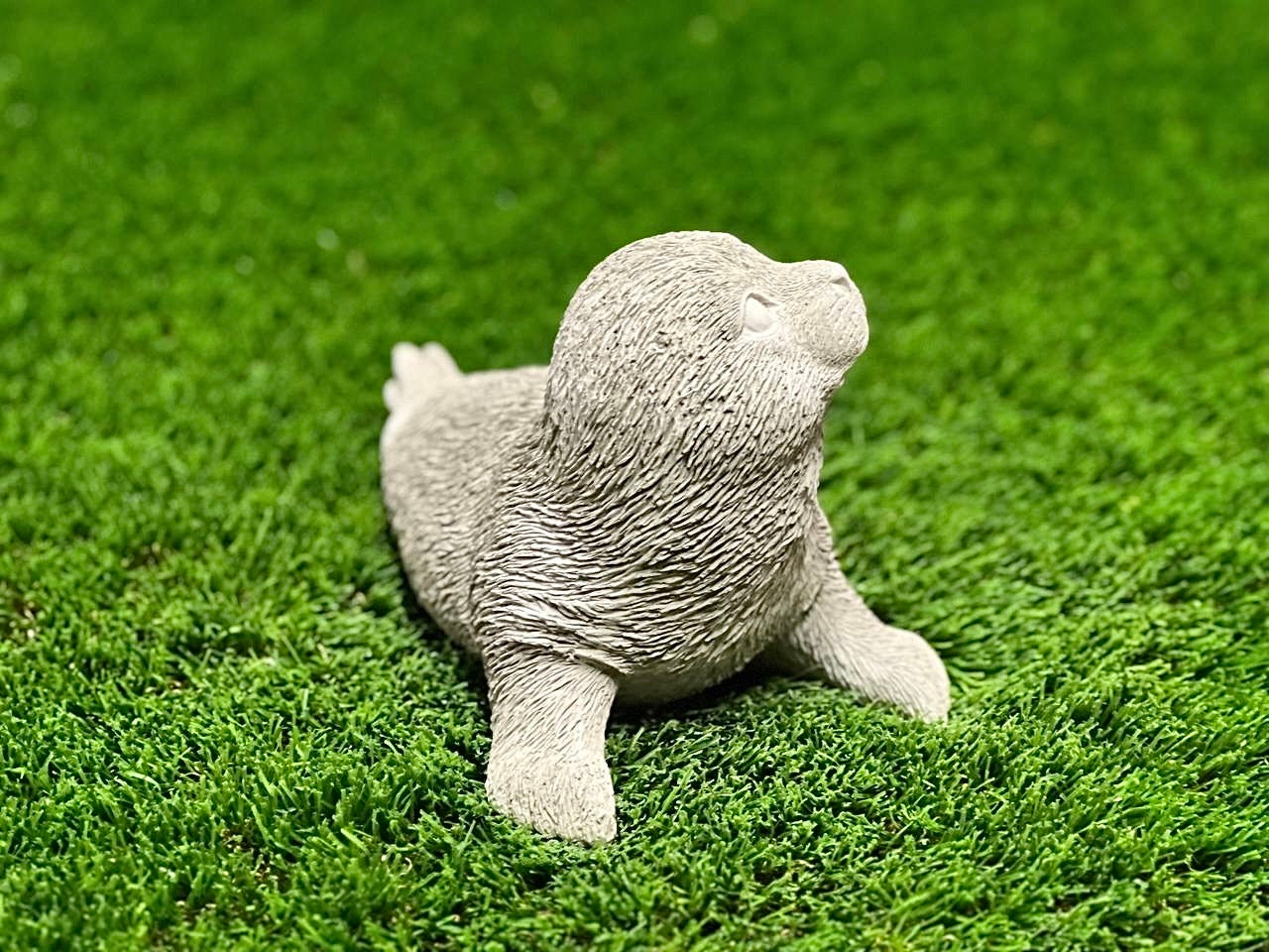 Laying Sea Seal Concrete Statue Realistic Ocean Animal Etsy