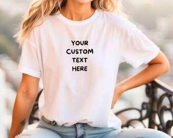 Personlig Bella Canvas T-shirt: Anpassad textdesign