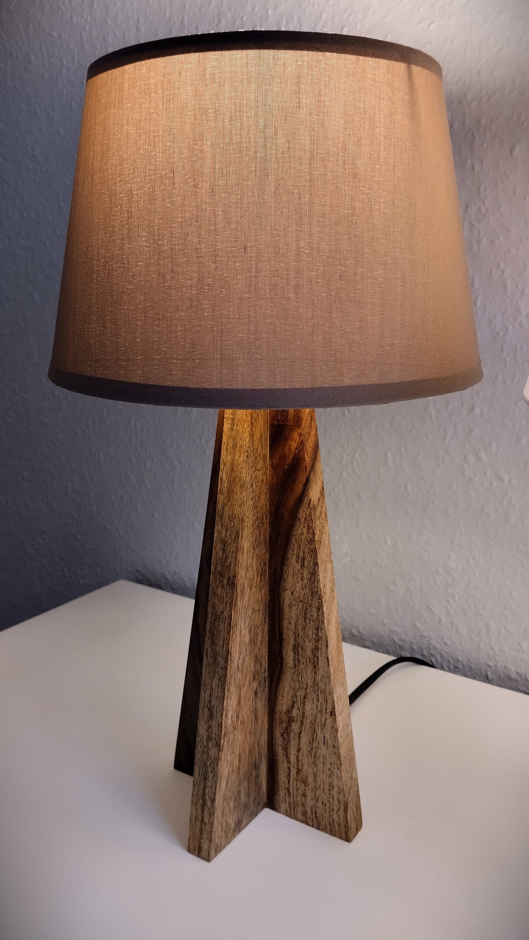 Wooden Table Lamp SCANDIC 2 Scandi Table Lamp Japandi Desk Lamp Mid