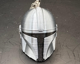 Mandalorian (Male or Female) Helmet Keychain / Charm from Star Wars