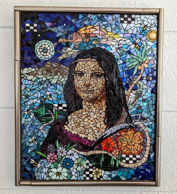 高級ウォールアート、モナリザ、モナリザモザイク、高級ウォール
