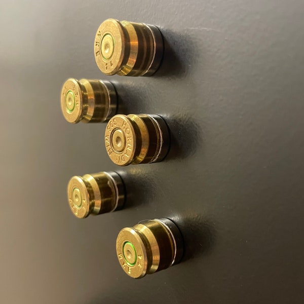 Handmade Refrigerator Bullet Magnets - Set of 5 .308 Winchester / Bullet Magnets / Rifle / Unique Conversation Starter
