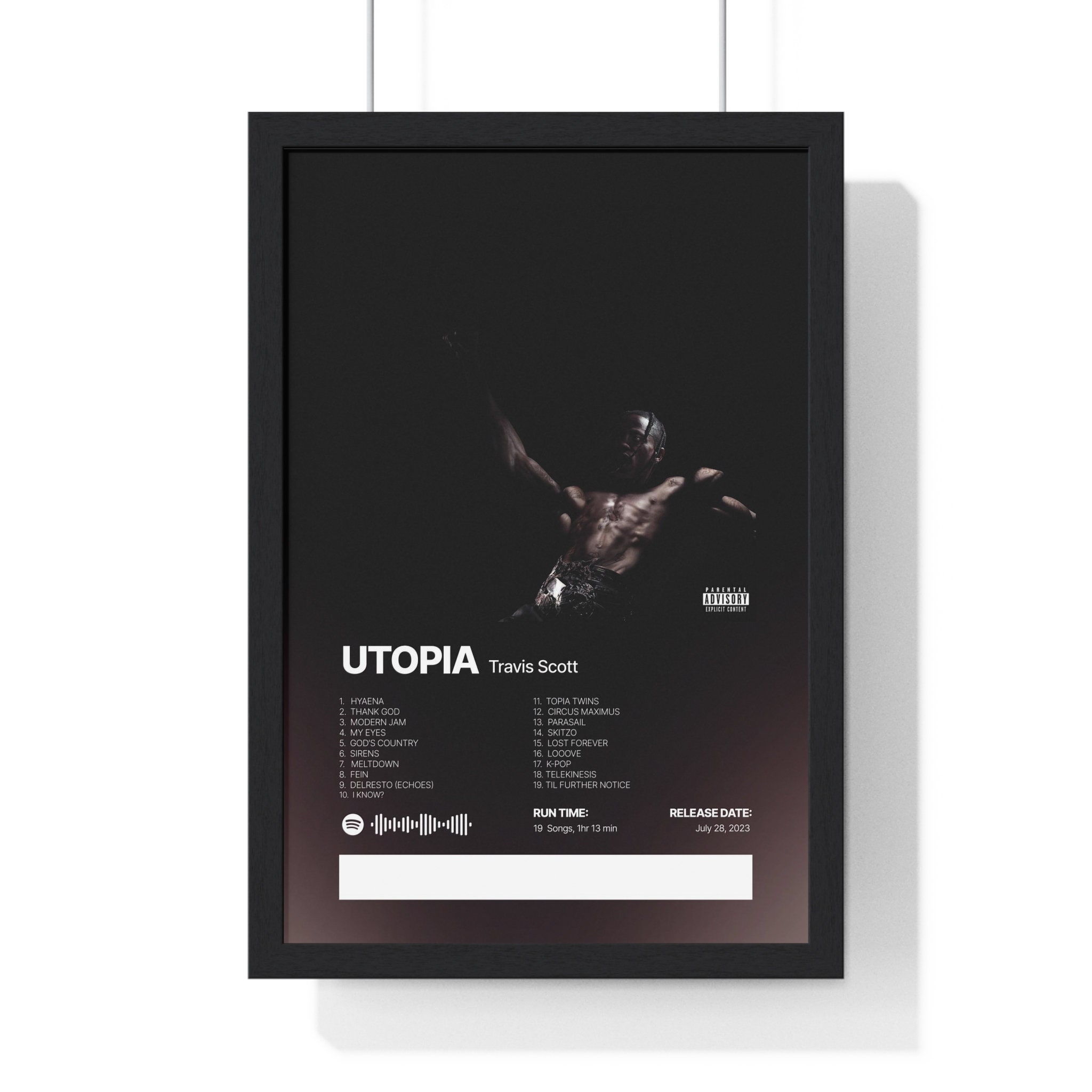 Utopia Travis Album Poster sold by Belarusian Na Confused