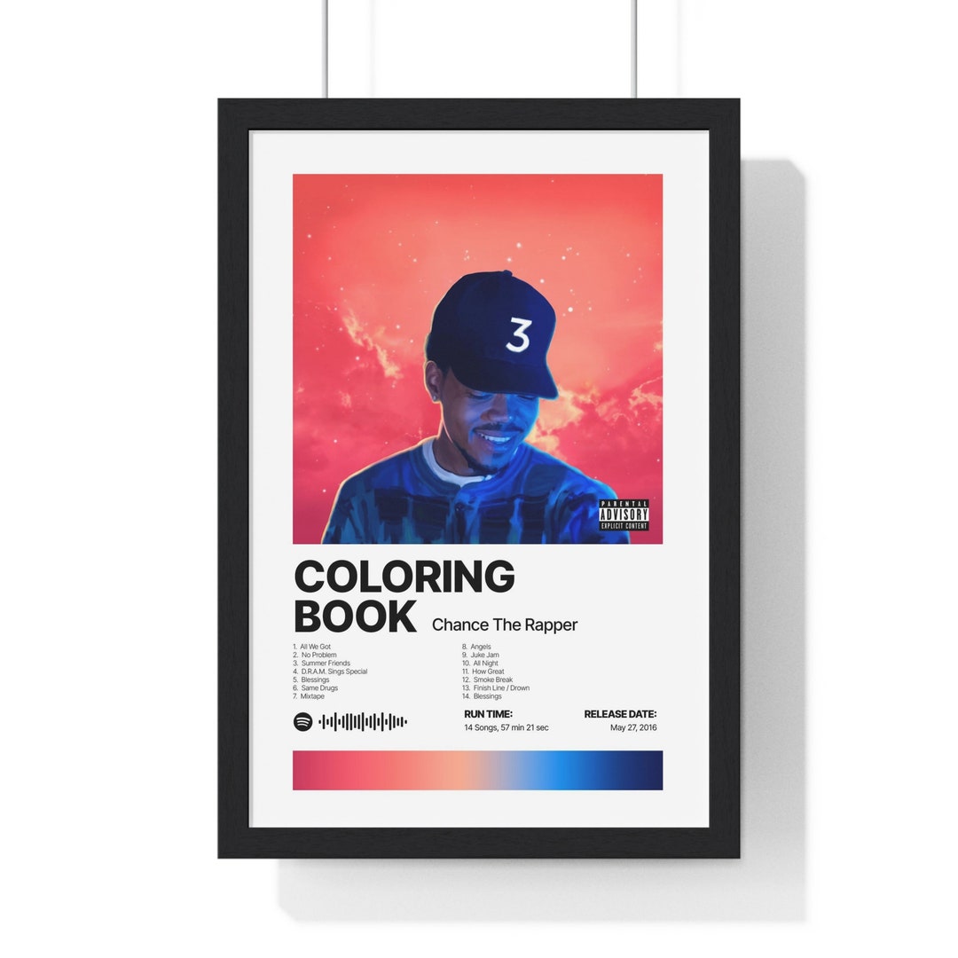 Coloring Book Chance the Rapper Album Print Satin Poster - Etsy