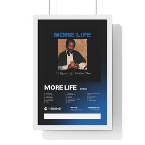 OFITIN Drake Poster More Life Album Cover Music