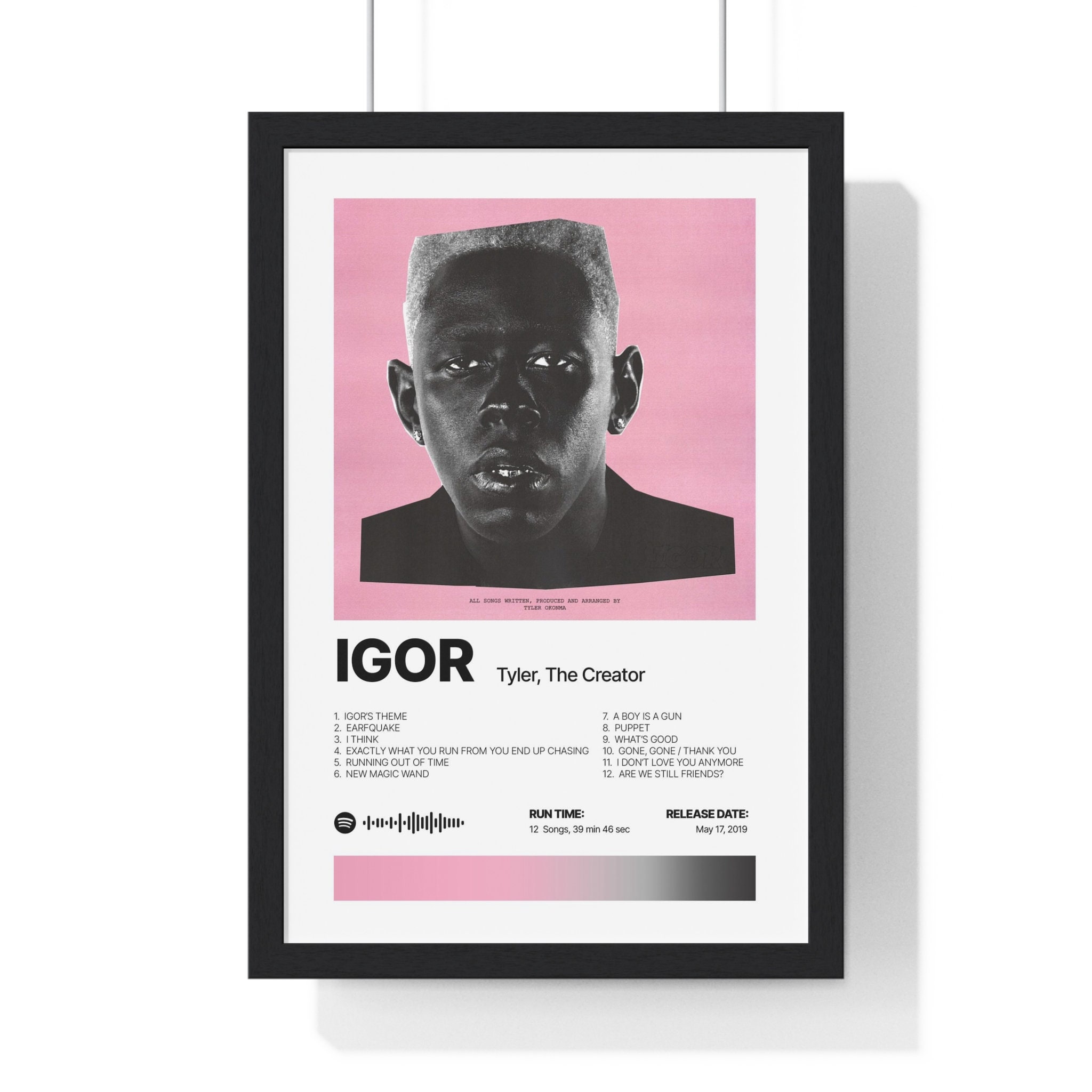 Tyler, the Creator 'IGOR' Album Art Tracklist Poster – The Indie