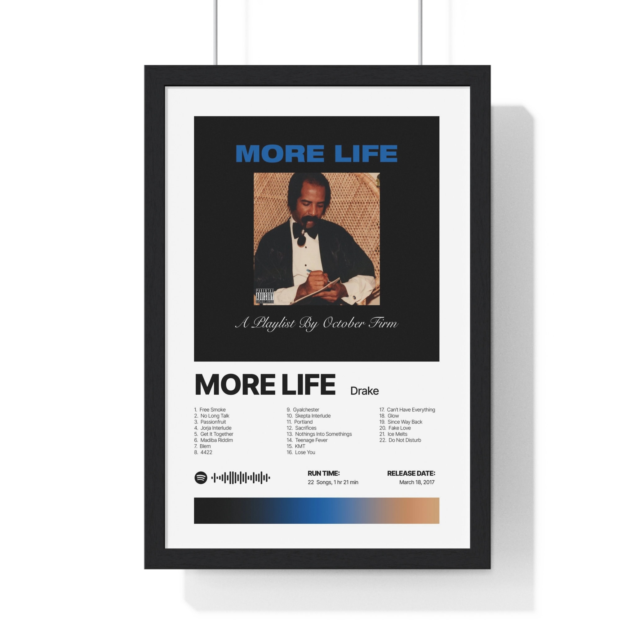 Drake – More Life: A Playlist By October Firm album art - Fonts In Use