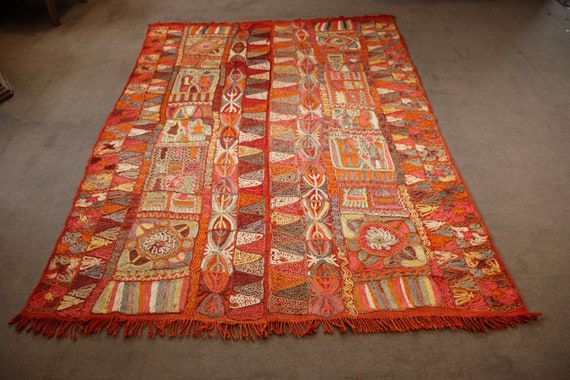 Arabi Rugs Schumack-274, Unique Rugs,  Handmade Rugs, Home Decor, Decorative Rugs, Wool Rugs, Vintage Home Decor, Area Kilim Rug