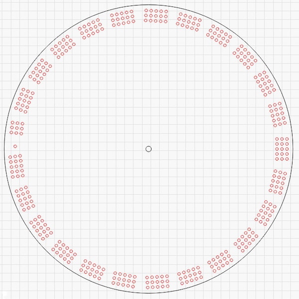 7 Circle Cribbage Board Template Pack (10", 11", 12", 13", 14", 15", 20")