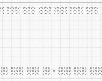15x7&quot; Rectangle Cribbage Board Template