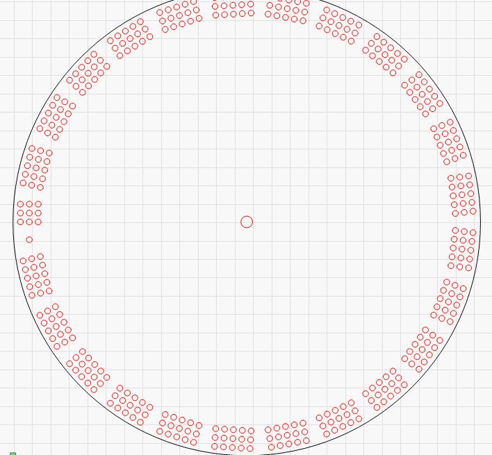 10" Circle Cribbage Board Template