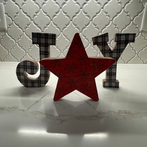 Joy letters Christmas decoration