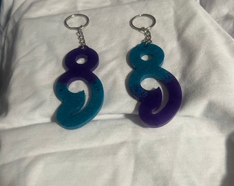 Semicolon keychains