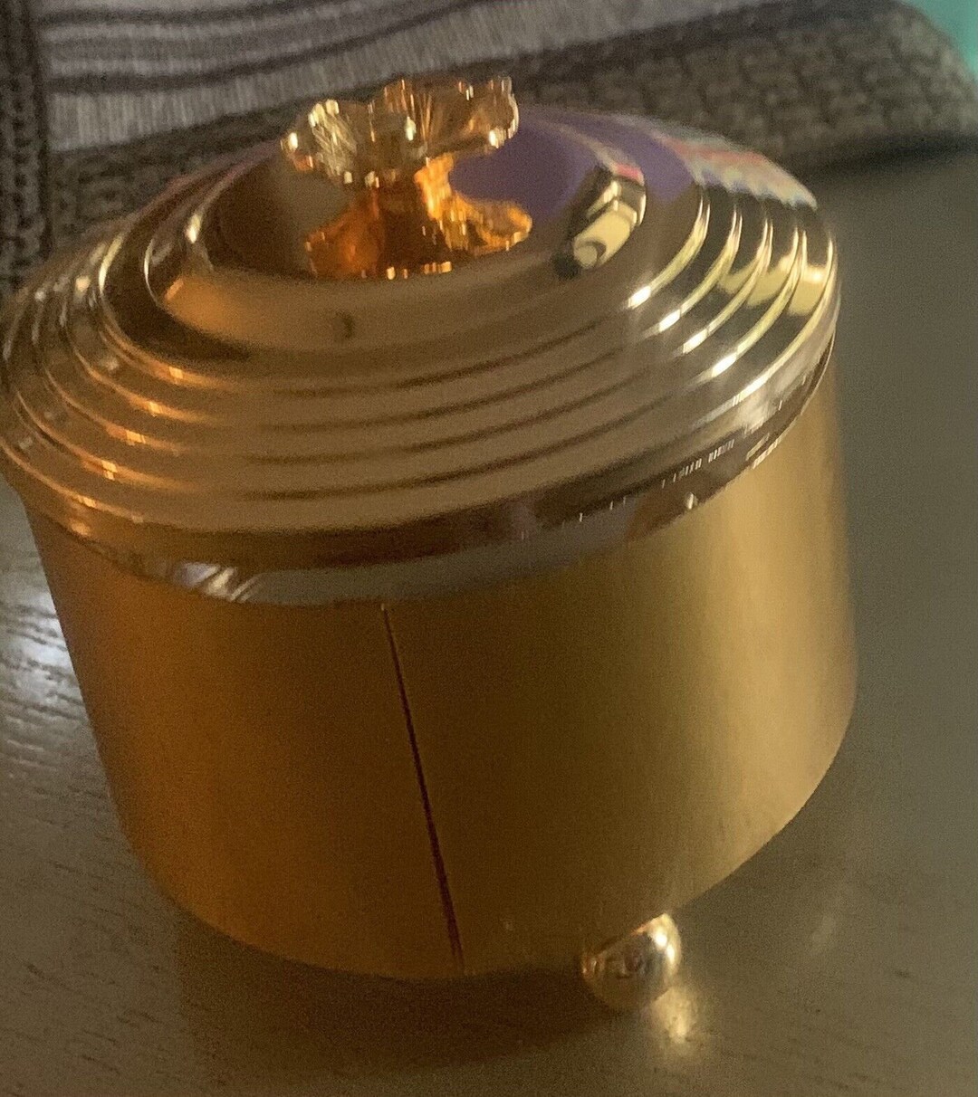 Luxury Gold Sugar Serving Bowl With Lid Stainless Metal With Etsy
