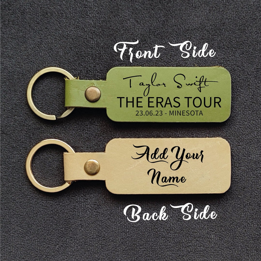 Personalized the Eras Tour Leather Keychains Taylor Swift Era Concert ...