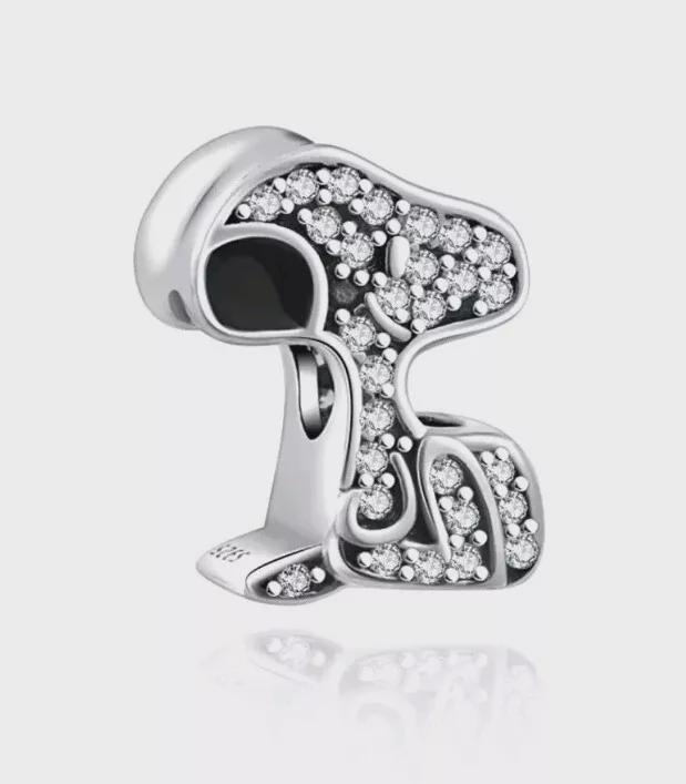 925 Sterlingsilber Charm Bracelet Anhänger Schmuck - Snoopy Und
