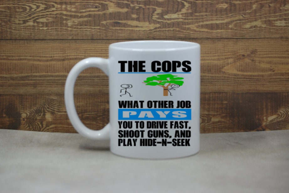 Police officer mug - Rock star Cop Funny cops colleague policeman