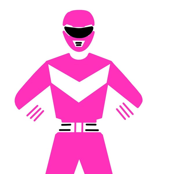 Pink Power Ranger - Etsy