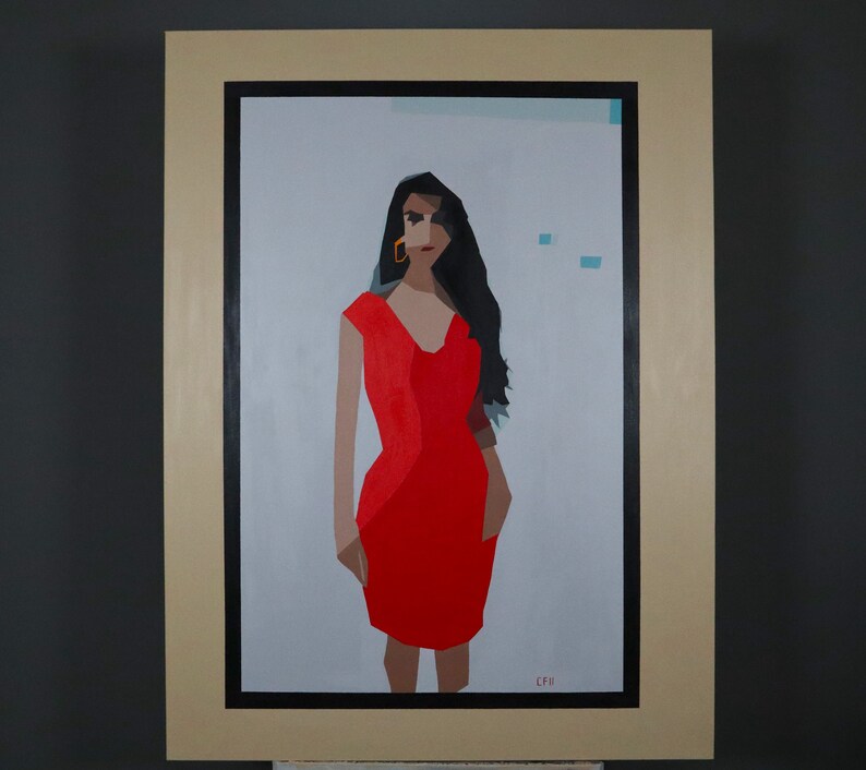 ORIGINAL ACRYLIC PAINTING 36 X 48 Painting on Canvas Original Painting