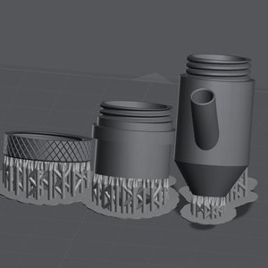 Gweike Cloud 50W Lens Air Assist holder STL